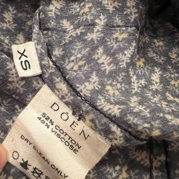 DREAMY DOEN ROSE TOP - BLACK WINTER DITSY - SIZE XS! - Picture 7 of 10